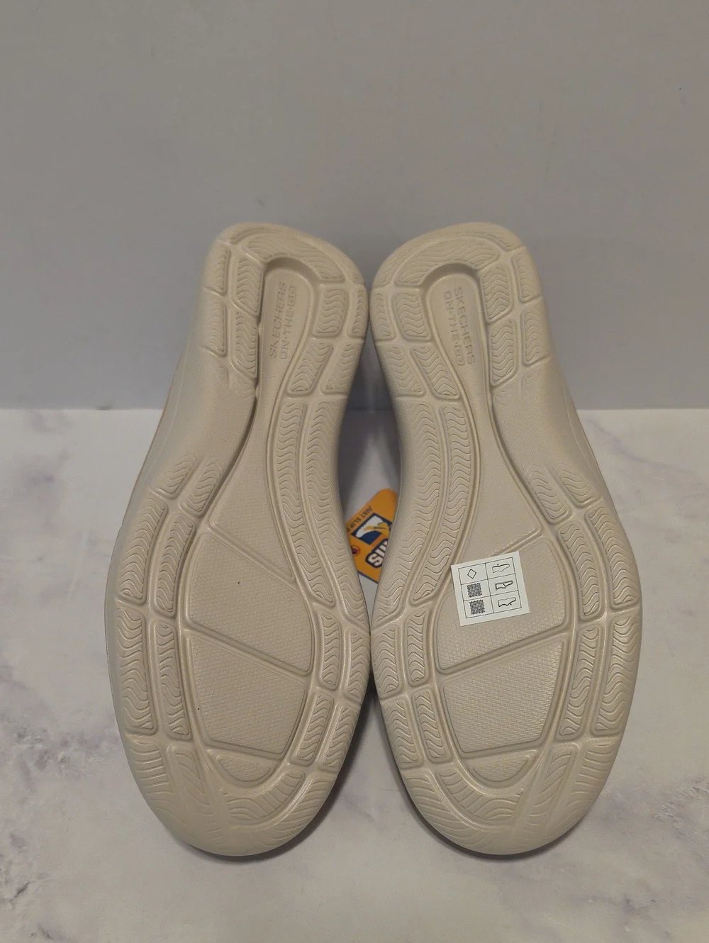 Skechers Slip-On Casual Shoes  in Taupe Air Cooled  Goga Mat Brand New